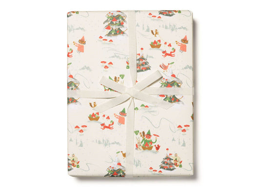 Holiday Critters Recycled Wrapping Paper