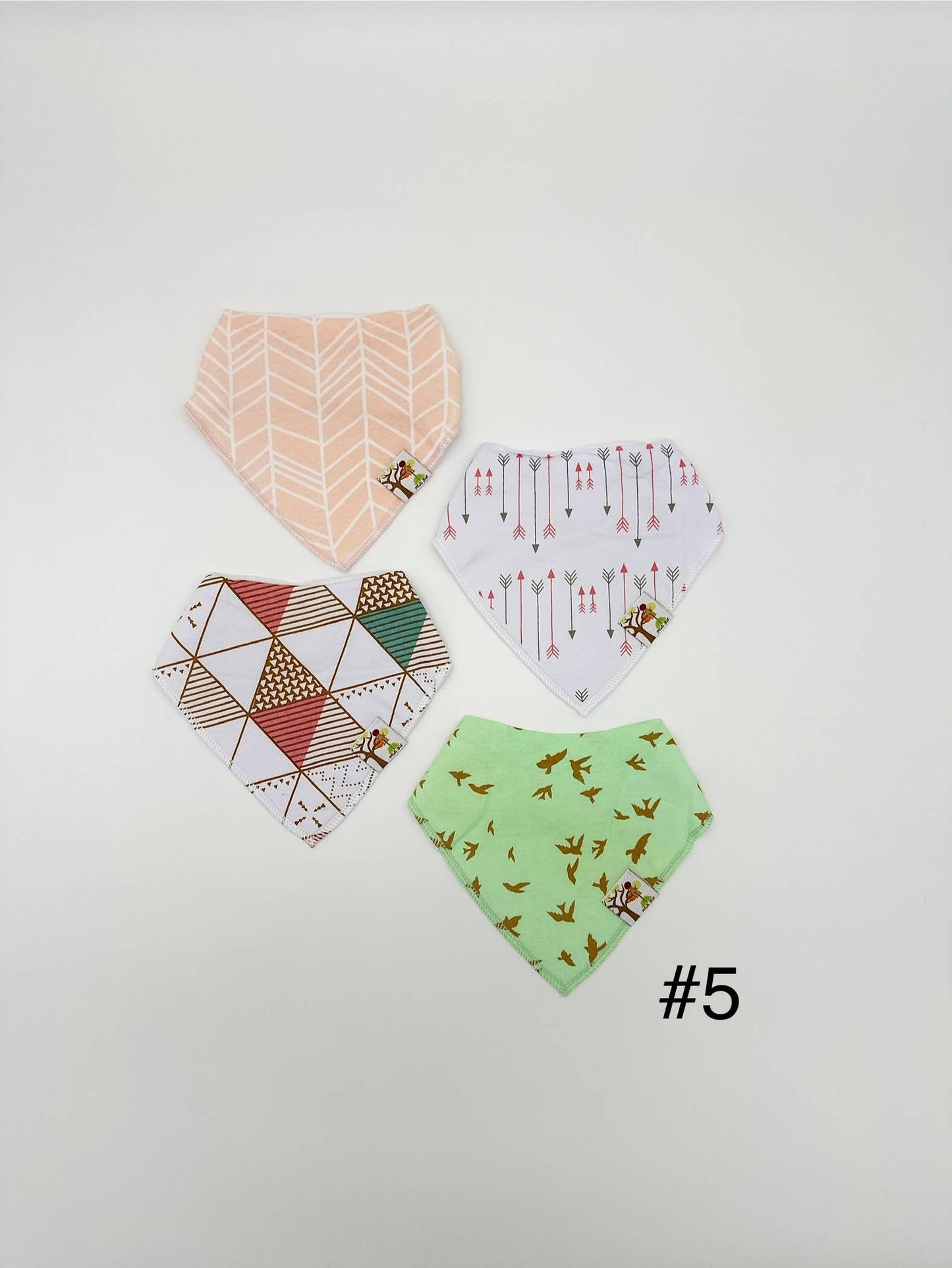 Organic Cotton Baby Bibs – 4-Pack Bundle: #1