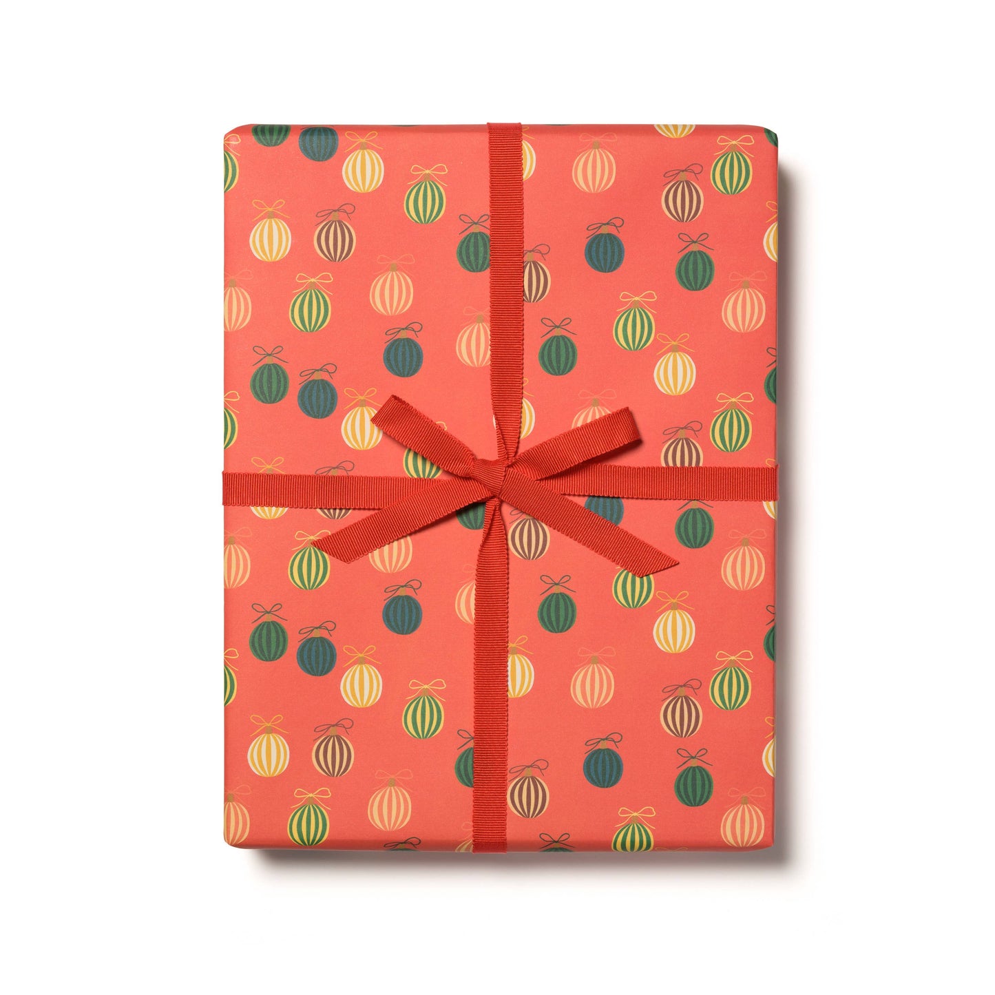 Merry Ornaments Recycled Wrapping Paper