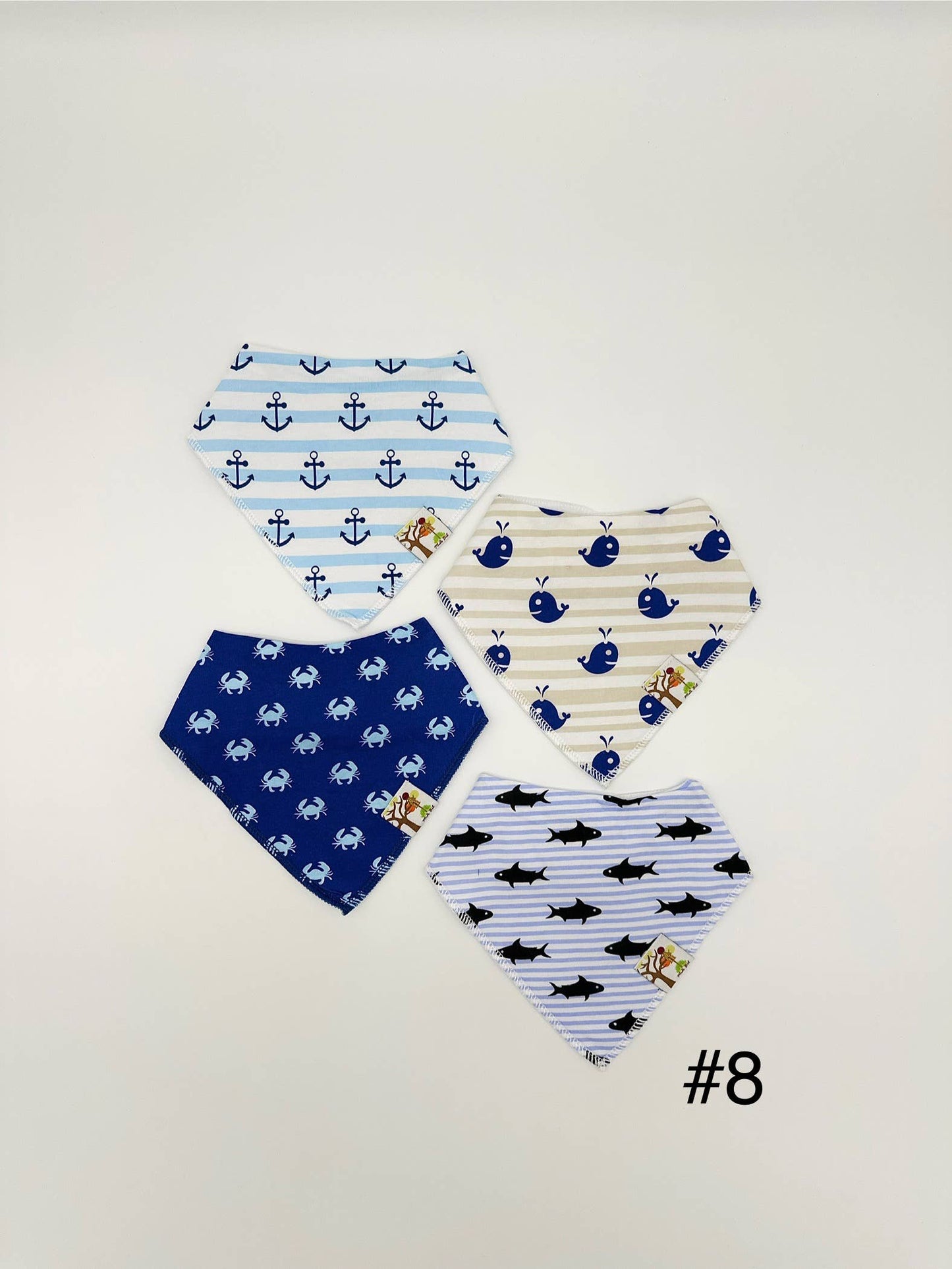 Organic Cotton Baby Bibs – 4-Pack Bundle: #1