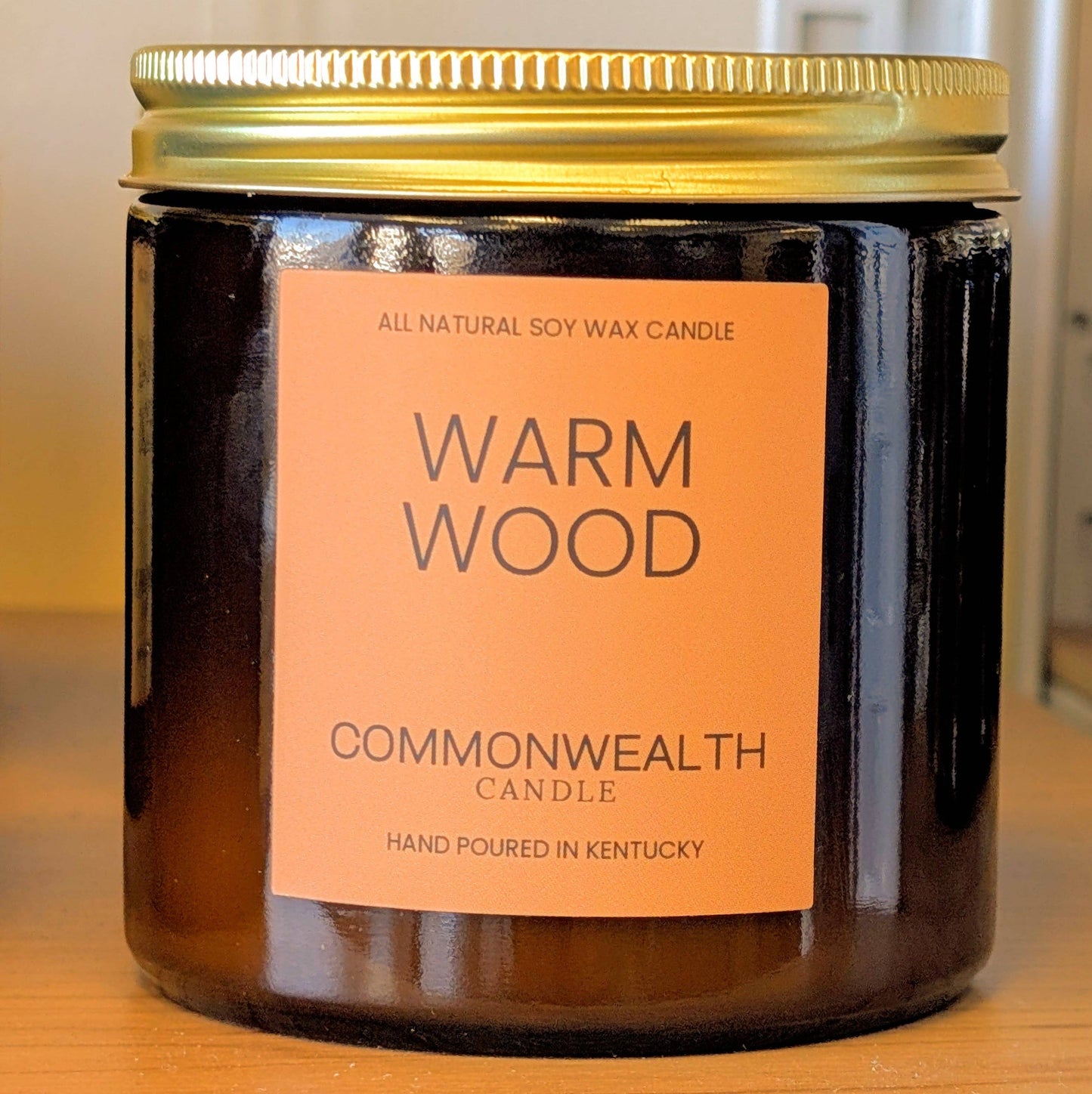 Warm Wood: 8oz Amber Jar