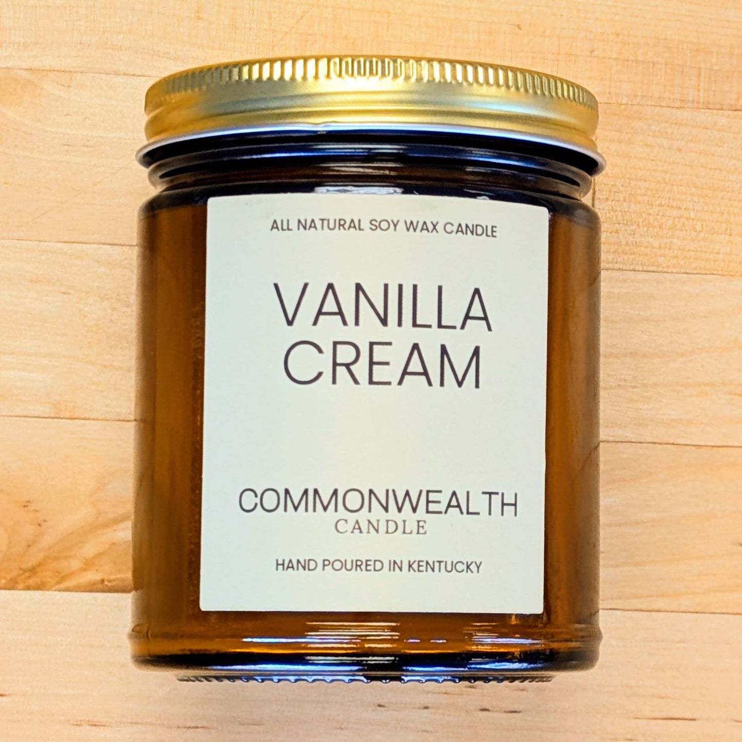 Vanilla Cream: 16oz Amber Jar