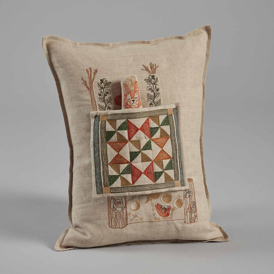 Goodnight Fox Pocket Pillow: Pillow Cover with Insert
