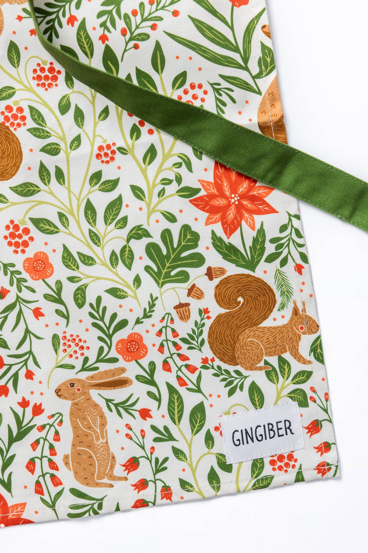 Christmas Forest Apron – Holiday Baking,  Ivory