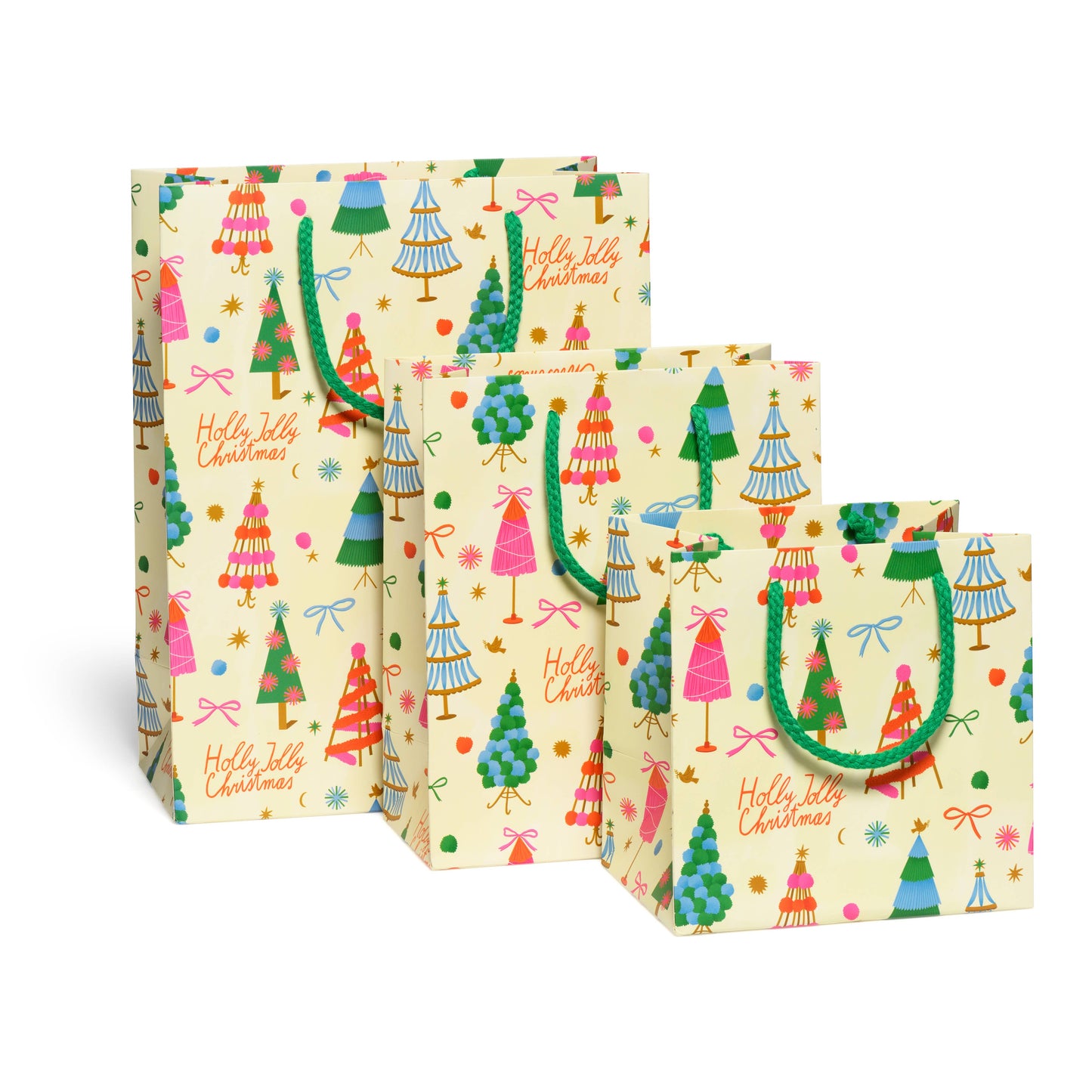 Holly Jolly Trees Gift Bag