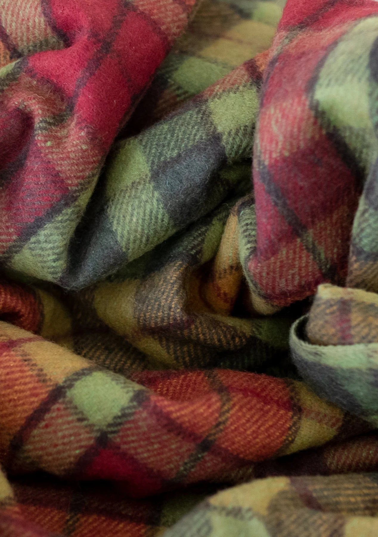 Recycled Wool Blanket Buchanan Autumn Tartan