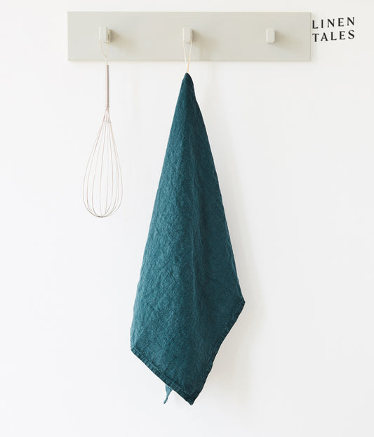 Deep Water Linen Kitchen Towel - Linen Tales