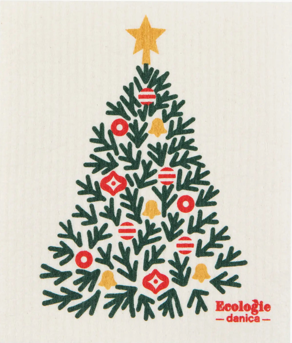 Festive Fir Swedish Dishcloth