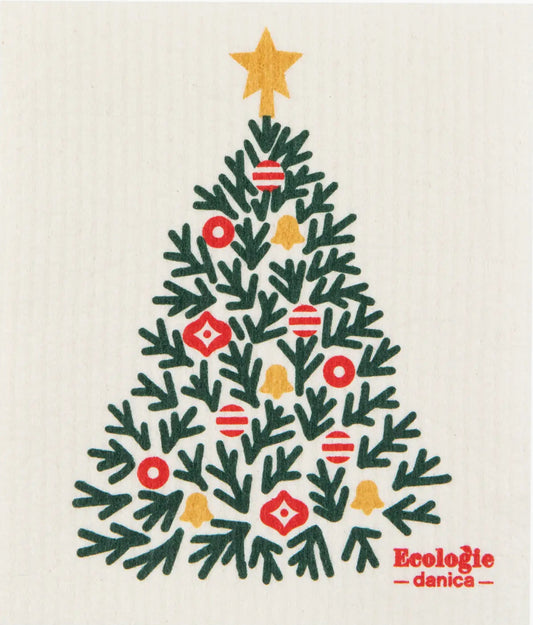 Festive Fir Swedish Dishcloth