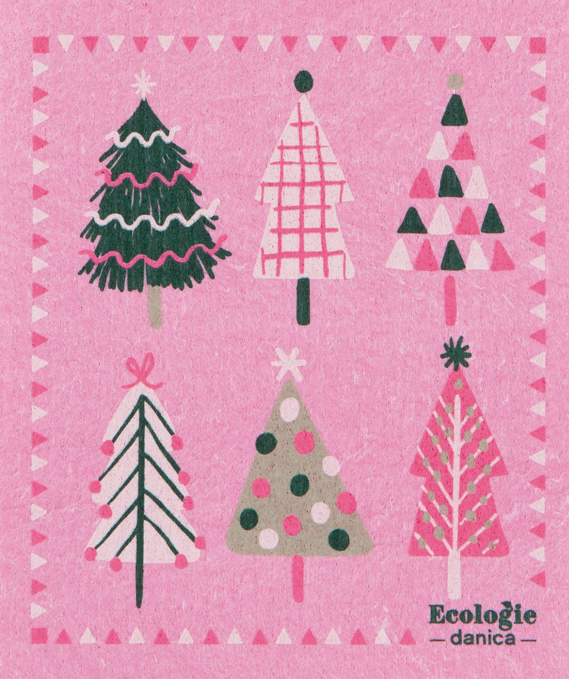 Glitzmas Christmas Swedish Dishcloth