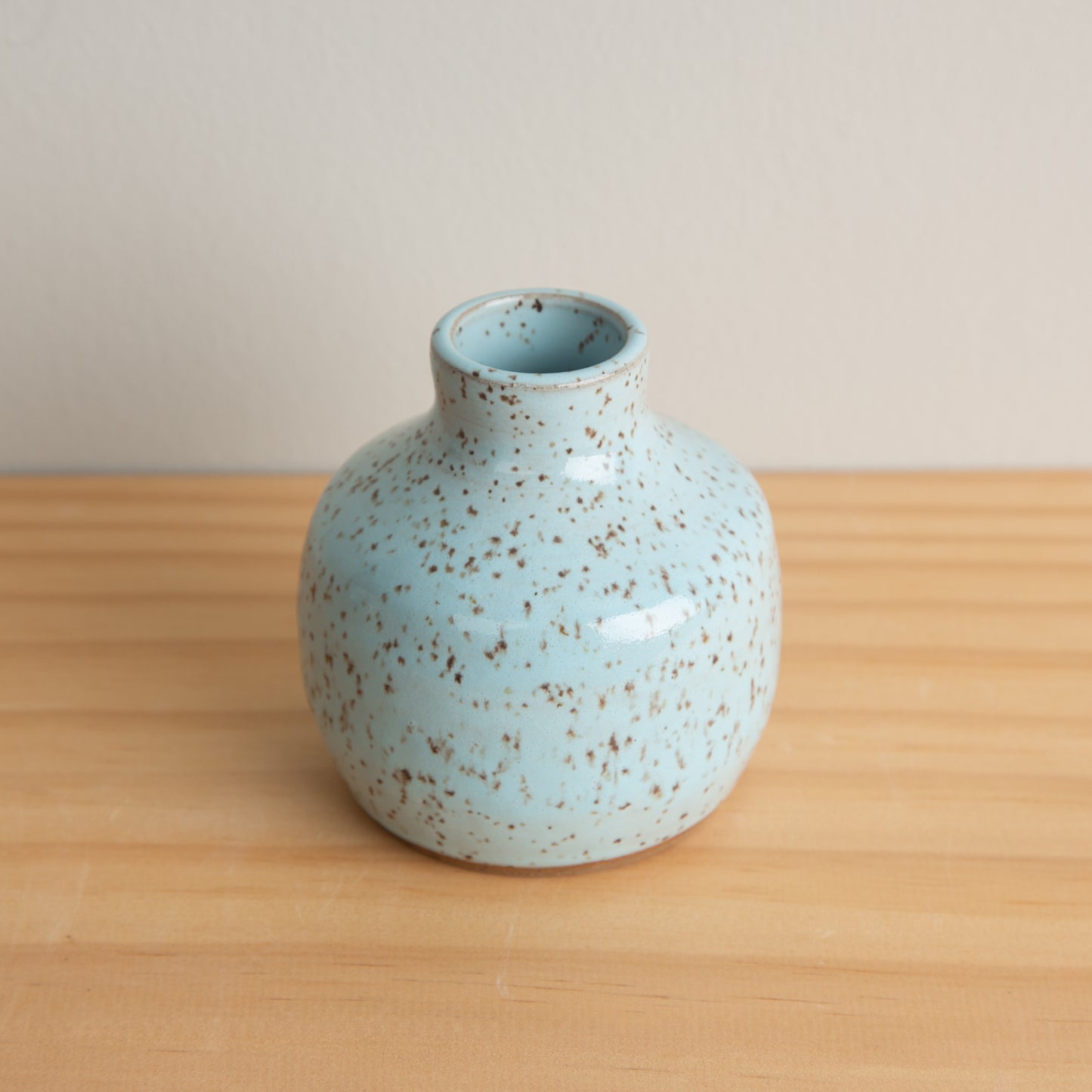 Handmade Ceramic Bud Vase in Robin's Egg Blue