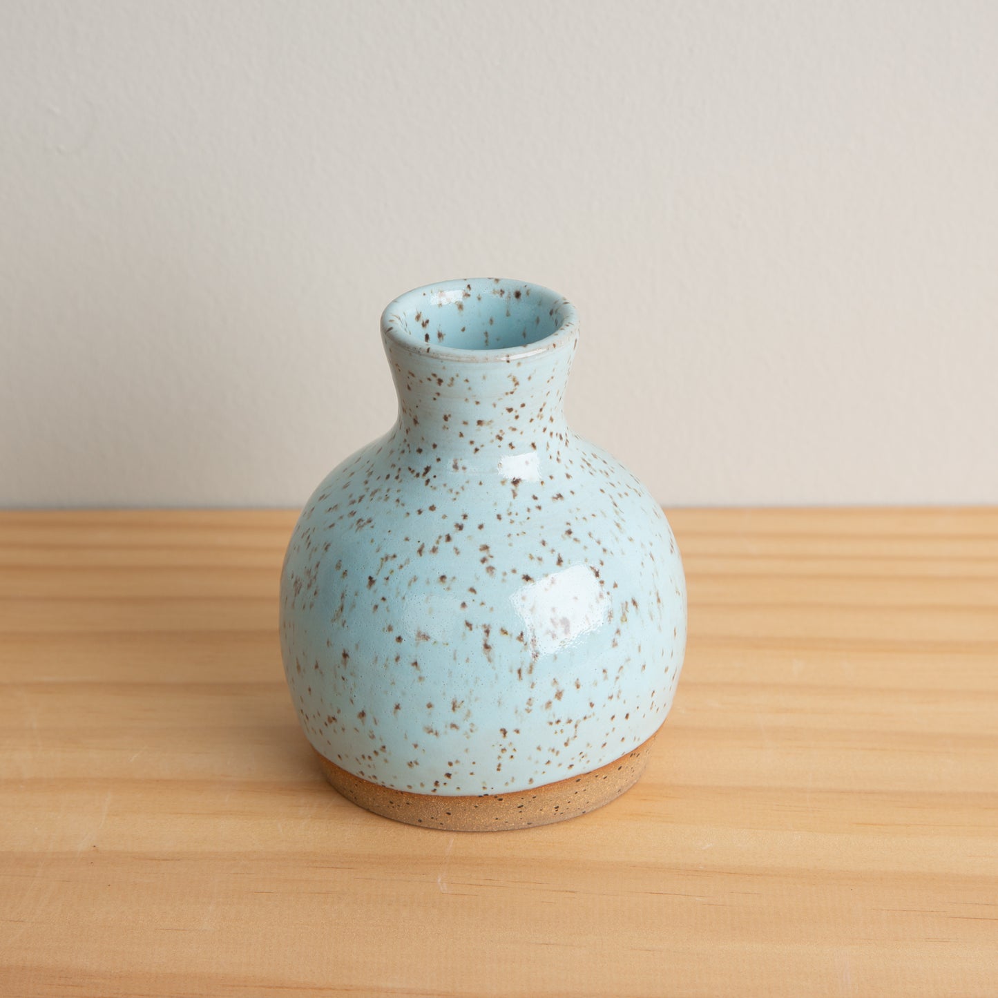 Handmade Ceramic Bud Vase #2 in Robin's Egg Blue