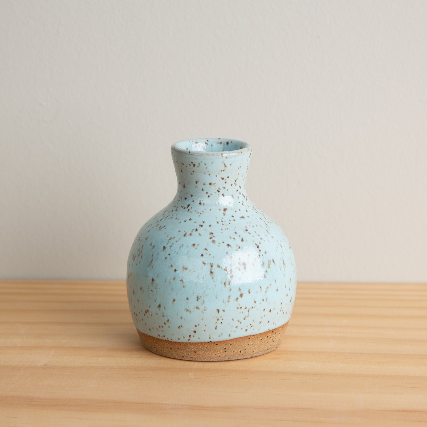 Handmade Ceramic Bud Vase #2 in Robin's Egg Blue