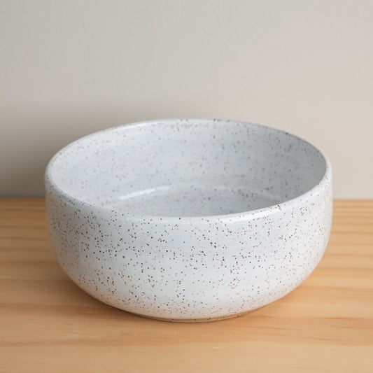 Handmade Ceramic Bowl in Speckled White