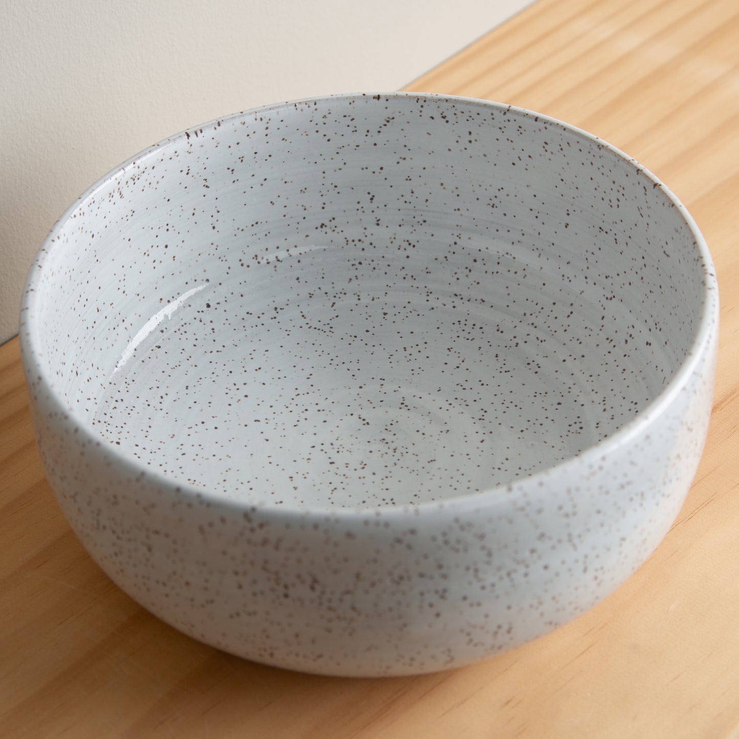 Handmade Ceramic Bowl in Speckled White