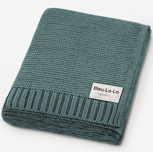 Hunter Green 100% Organic Luxury Cotton Baby Blanket