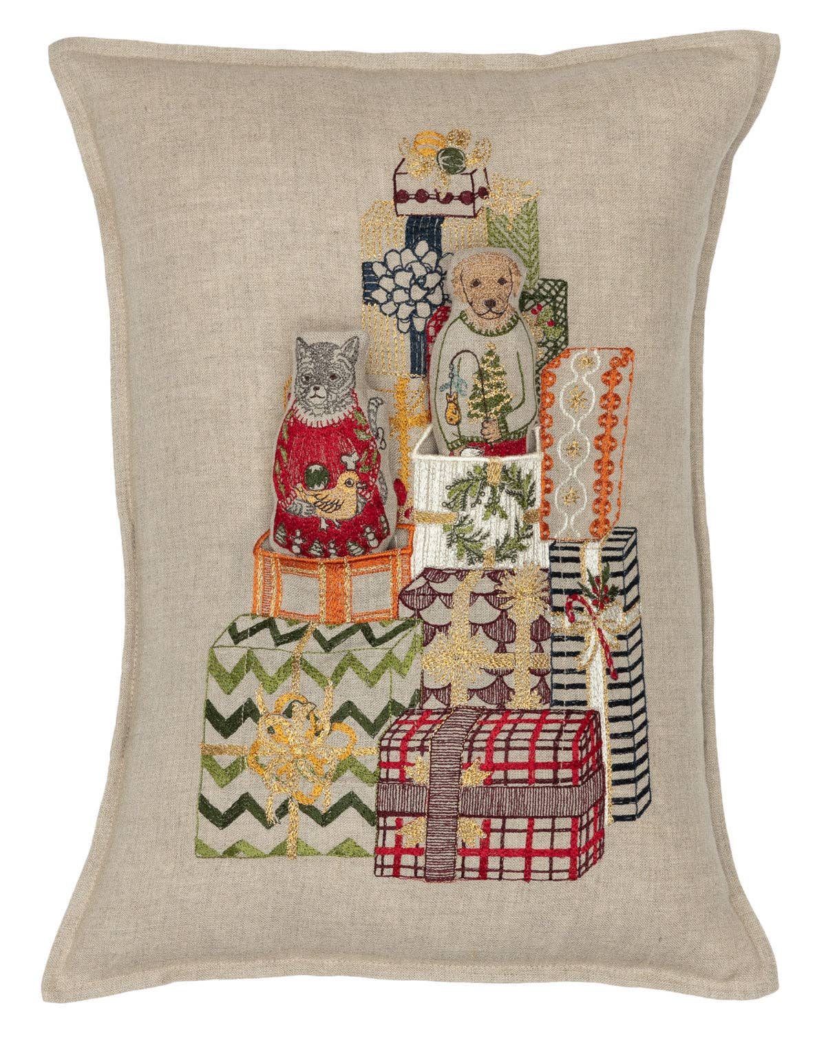 Gift Tree Linen Pocket Pillow