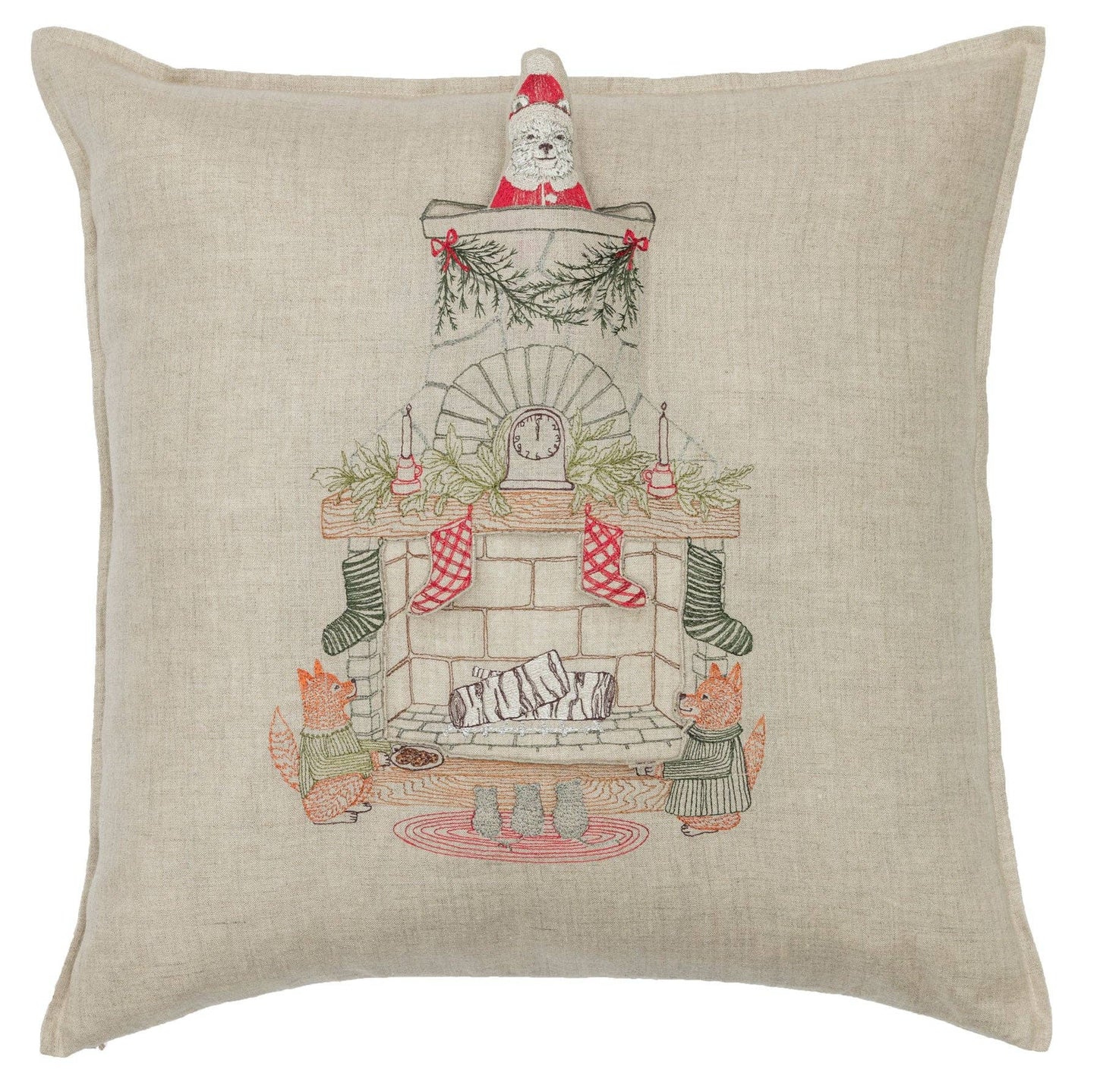 Chimney Santa Pocket Pillow