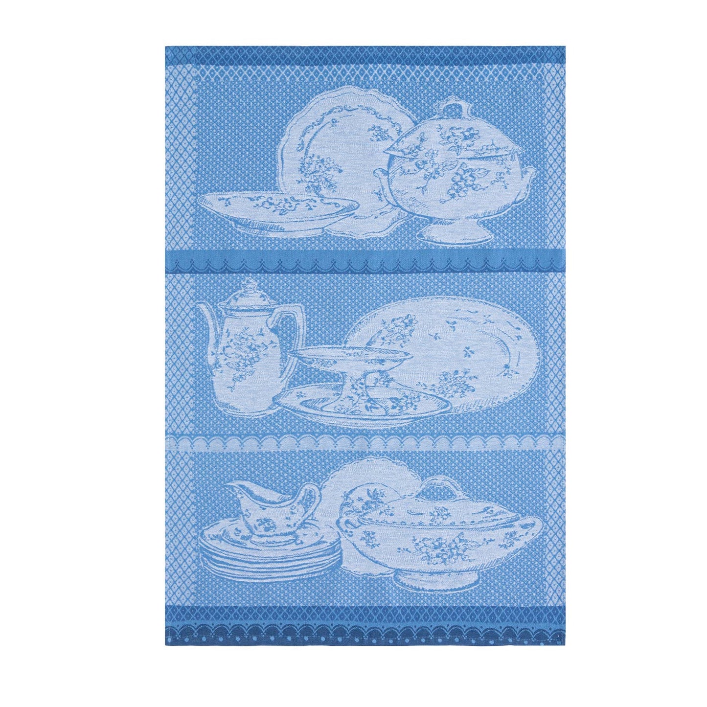 Antique Dinnerware - Jacquard Tea Towel in Cotton