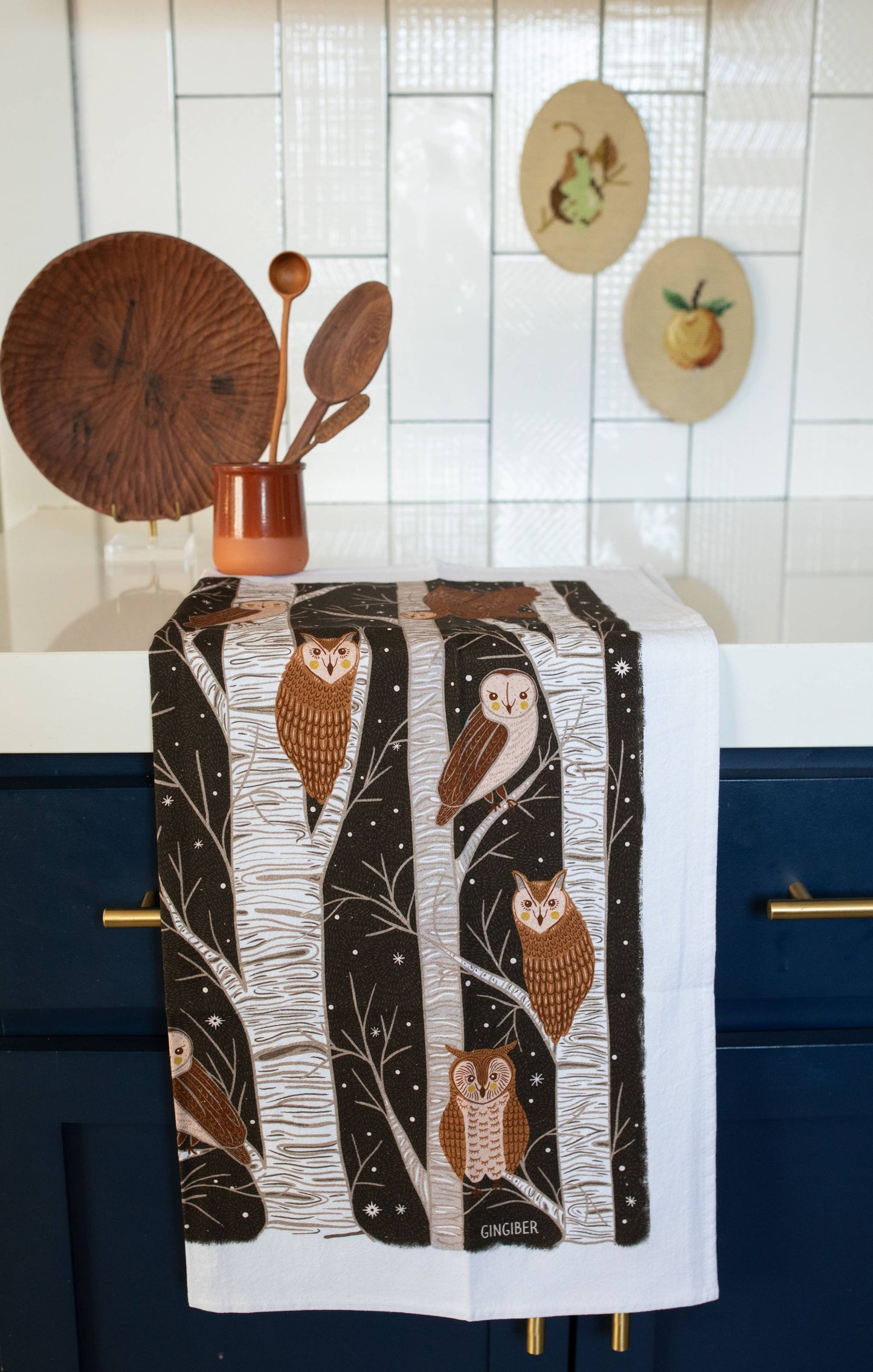 Owl Tea Towel