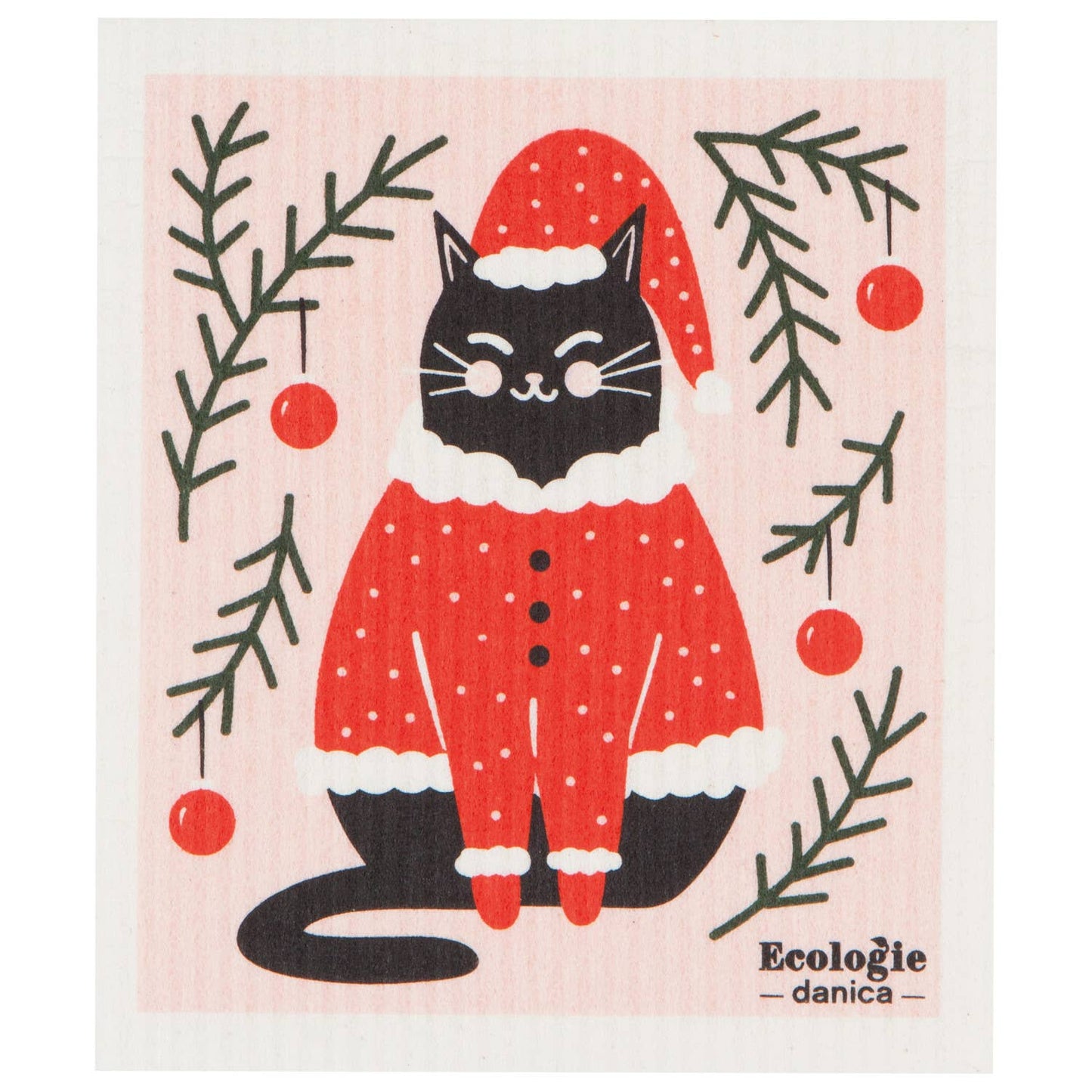 Santa Paws Swedish Dishcloth