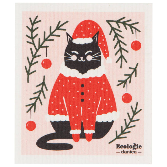 Santa Paws Swedish Dishcloth