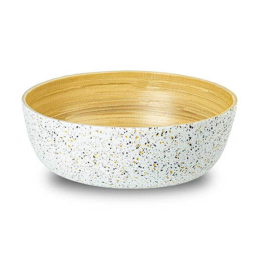 Extra Large Bamboo Salad Bowl: White