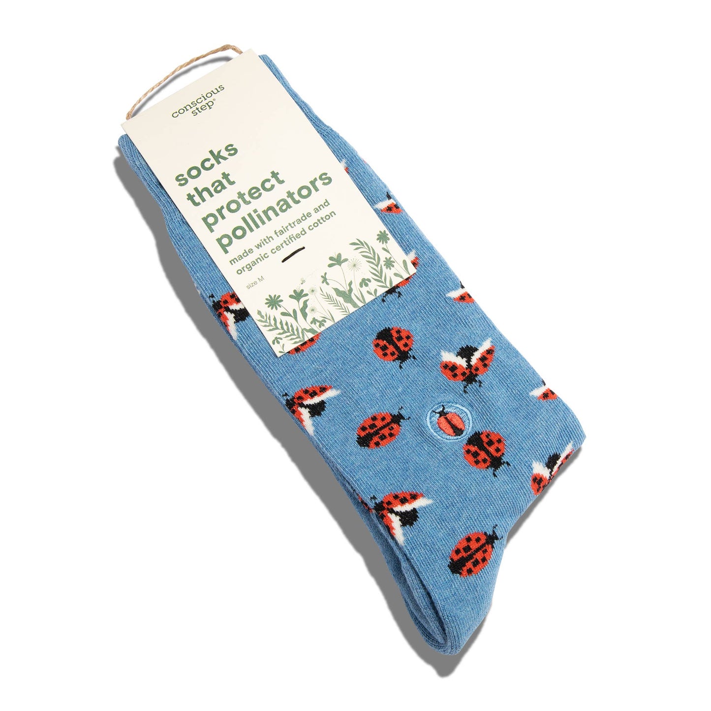 Socks that Protect Pollinators: Blue Ladybugs