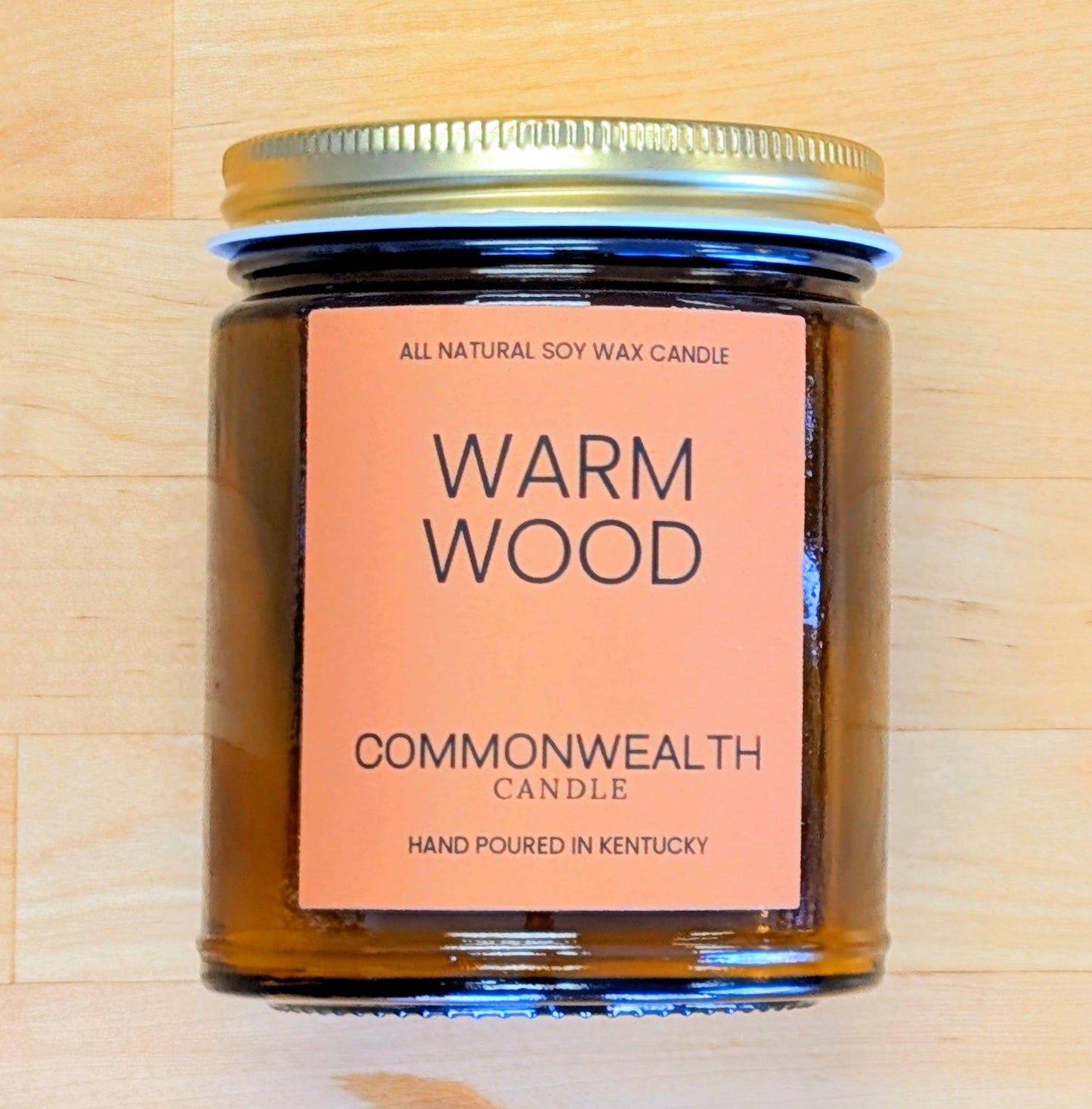 Warm Wood: 8oz Amber Jar