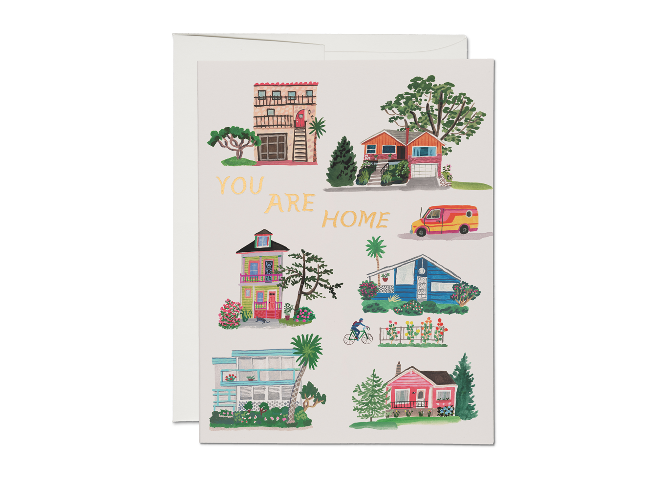 You Are Home Housewarming Recycled Greeting Card